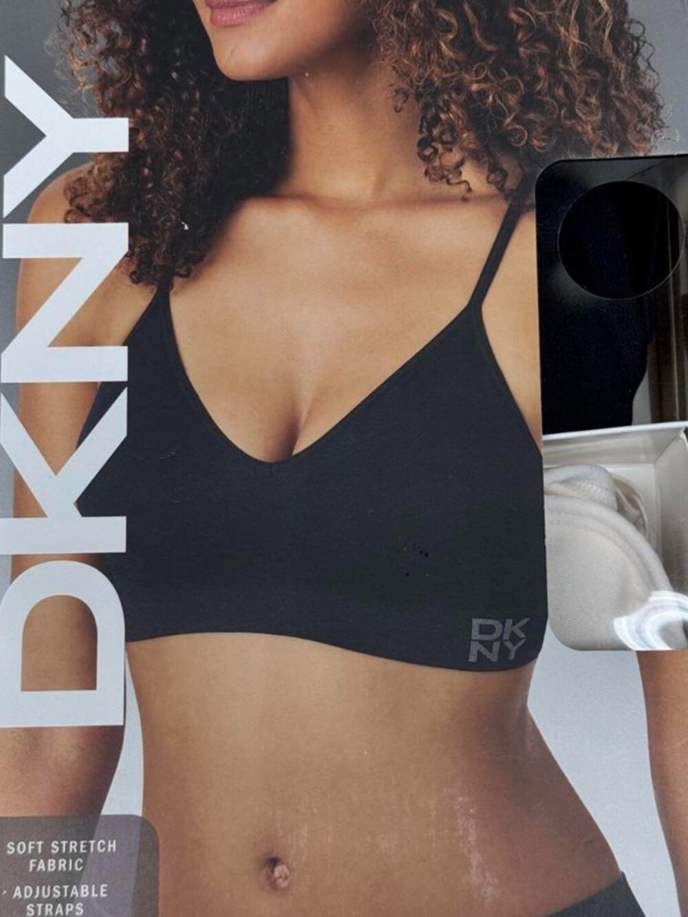 DKNY 2-Pack Seamless Bra, Size Medium